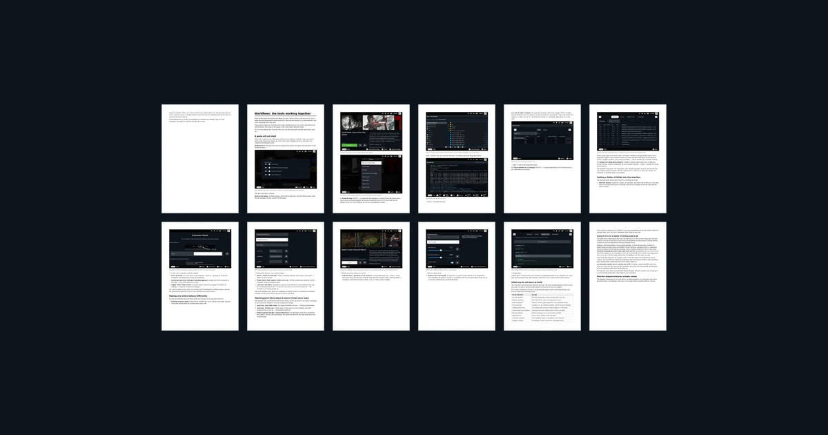 Dev Update: The Extension Documentation Is Written