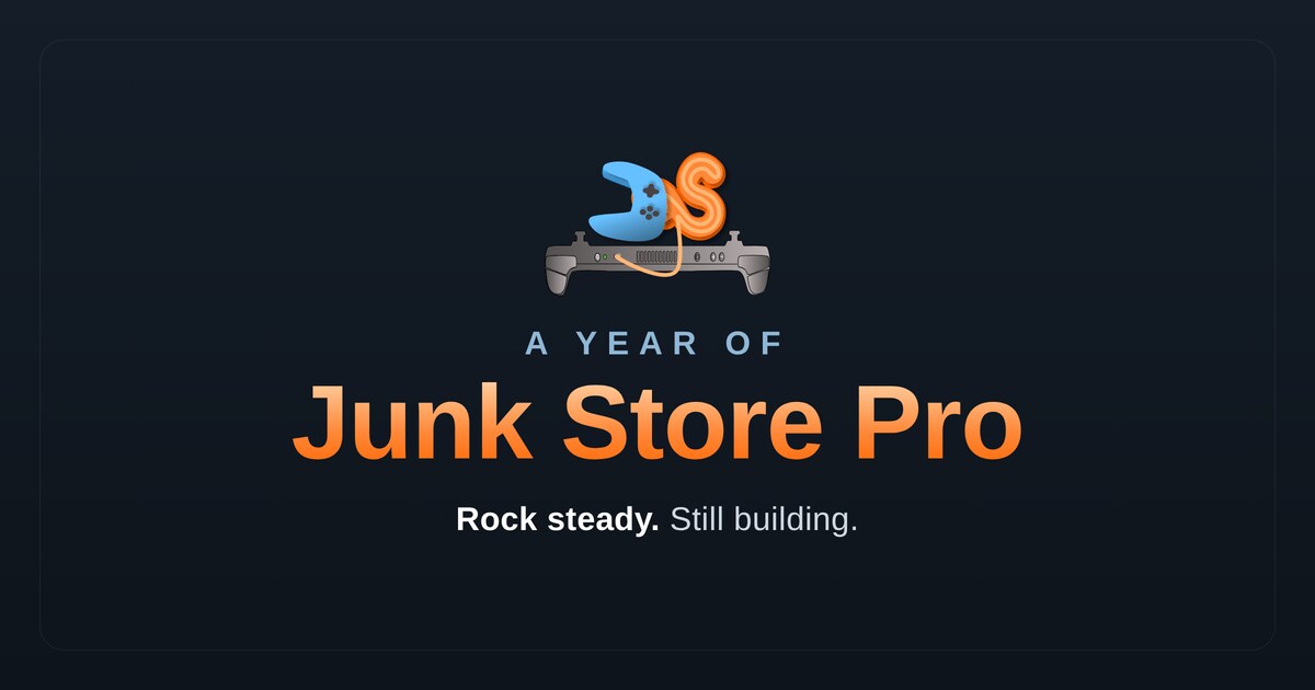 One Year of Junk Store Pro: Going Standalone on Steam Deck