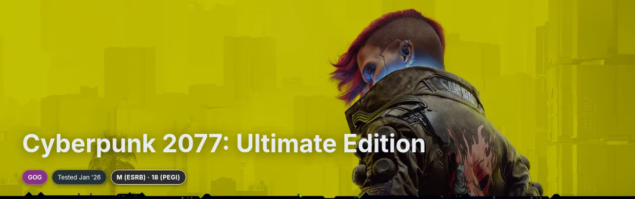 Every Tested Game Now Has Its Own Page