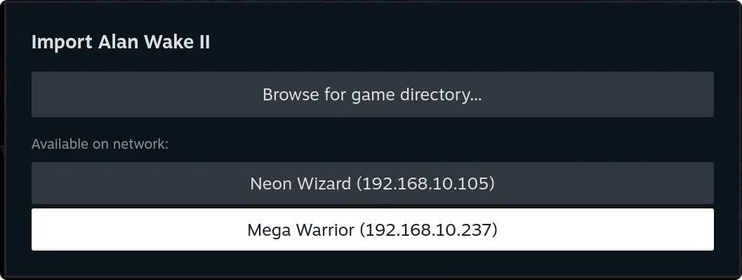 Import Games Over Your Local Network with Junk Store Pro
