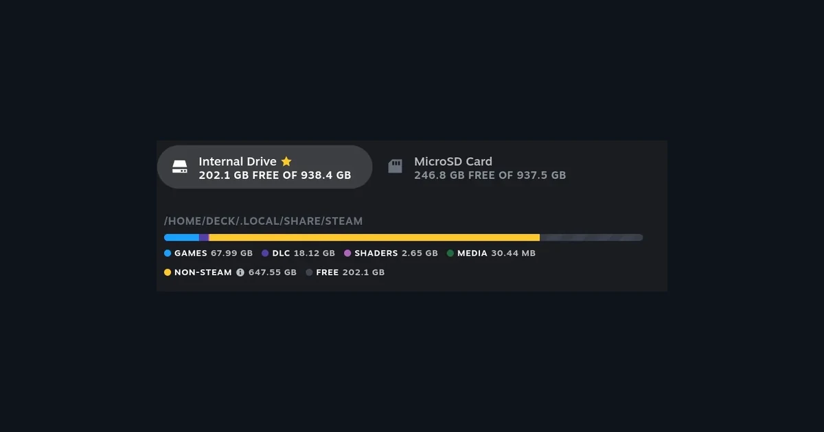Steam Deck Storage Full? Don't Reformat, Clear Out Your Non-Steam Files Instead