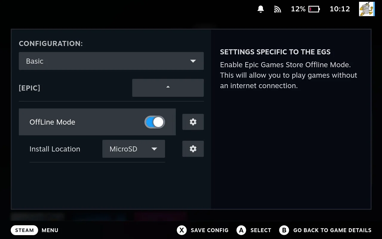 How to Play Epic Games Offline on Steam Deck