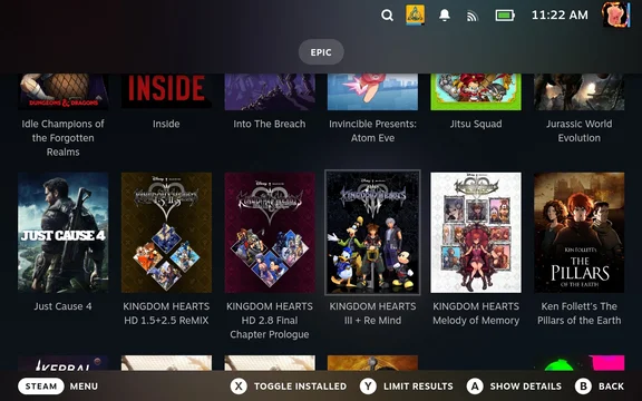 How to Integrate Epic Games Into Steam Deck Library With Junk-Store Plugin