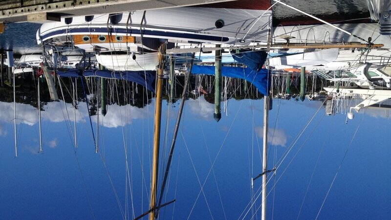 Taleisin in the marina