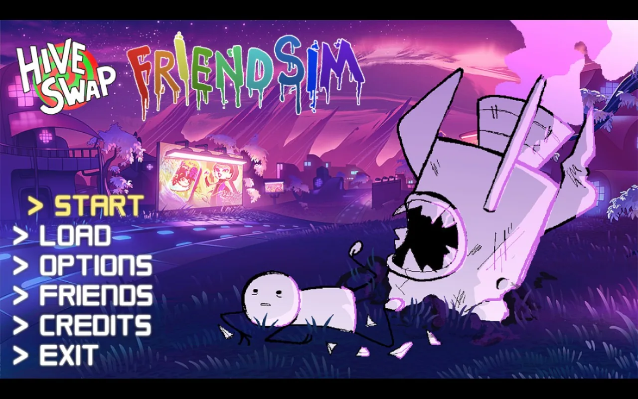 The game launching successfully to its title screen on Steam Deck