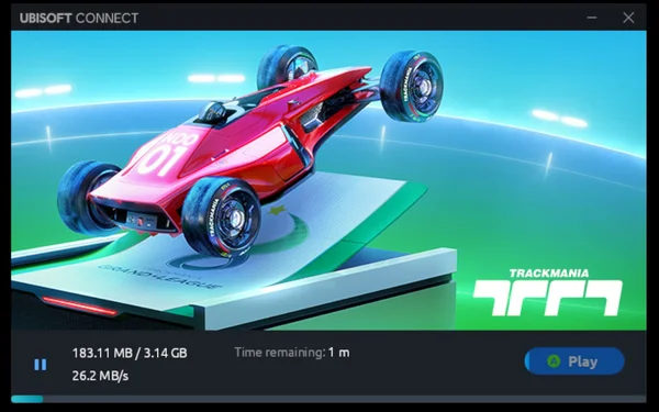 Trackmania downloading