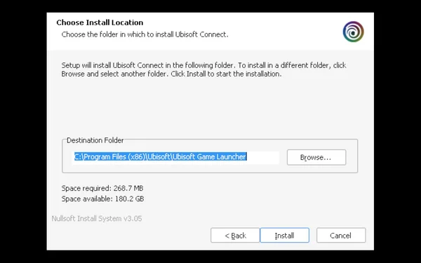Ubisoft Connect install location