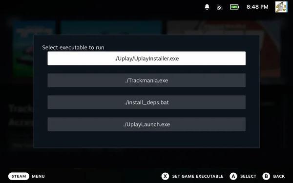 UPlay installer selection