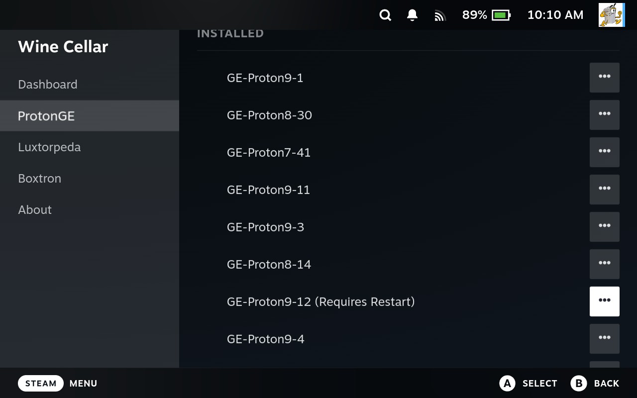 Restart prompt to use new version