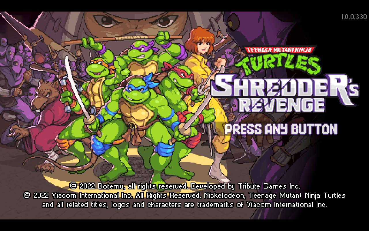 Game start screen