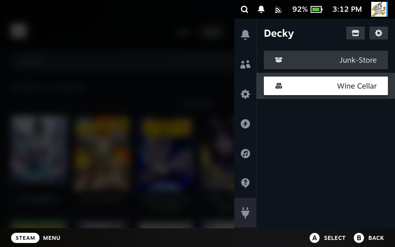 Wine Cellar plugin button